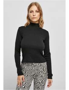 UC Ladies Women's long sleeves cut out at the back with ribbing black