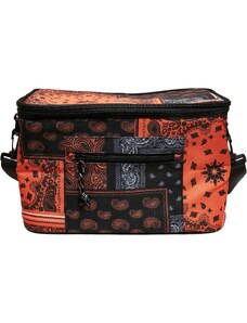 Urban Classics Accessoires Bandana Patchwork Print Black/Orange Cooler Bag