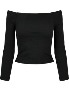UC Ladies Women's shoulderless long sleeve black
