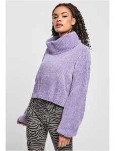 UC Ladies Women's short chenille sweater - lavender