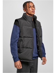 Urban Classics Block Puffer Vest Black/Black