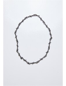 Urban Classics Accessoires Gunmetal barbed wire necklace