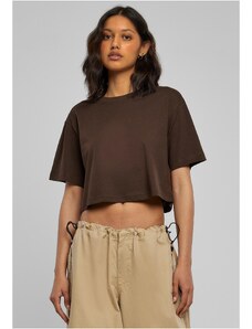 UC Ladies Women's short oversized T-shirt brown color