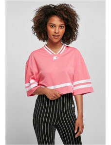 Starter Black Label Women's Cropped Mesh Jersey Starter pinkgrapefruit/white