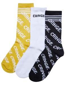 MT Accessoires Cringe Socks 3-Pack Black/White/Yellow