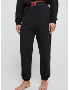 Bavlnené nohavice Calvin Klein Underwear čierna farba, melanžové, 000QS6943E