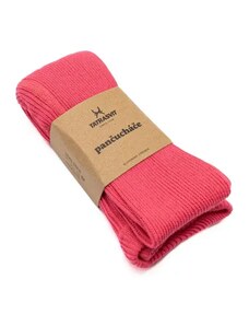 Tatrasvit LENKA detské klasické rebrované pančušky zo 100% bavlny tmavo-ružová