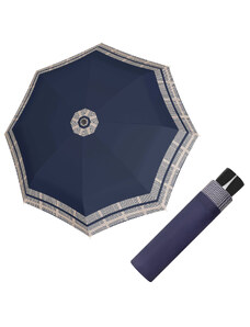 Doppler Mini Fiber TIMELESS BLUE - dámsky skladací dáždnik bordura