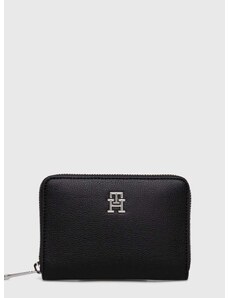 Peňaženka Tommy Hilfiger dámsky,čierna farba,AW0AW16091