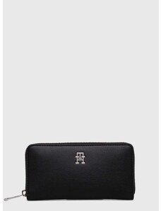 Peňaženka Tommy Hilfiger dámsky,čierna farba,AW0AW16093