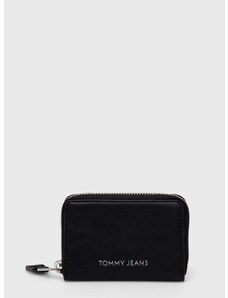 Peňaženka Tommy Jeans dámsky,čierna farba,AW0AW15833