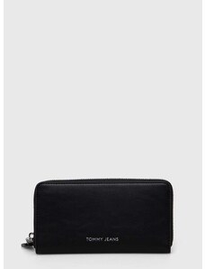 Peňaženka Tommy Jeans dámsky,čierna farba,AW0AW16101