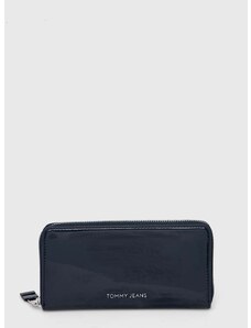 Peňaženka Tommy Jeans dámsky,tmavomodrá farba,AW0AW16143