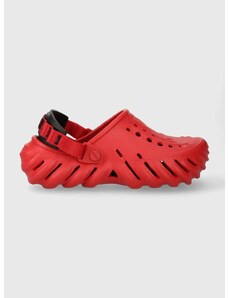 Šľapky Crocs Echo Clog dámske, červená farba, 207937