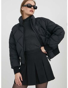 Páperová bunda MOOSE KNUCKLES dámska, čierna farba, zimná