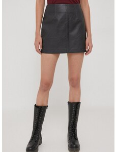 Sukňa Calvin Klein Jeans čierna farba,mini,rovný strih,J20J222554