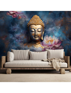 Gario Fototapeta Budha a kvety Materiál: Vliesová, Rozmery: 200 x 140 cm