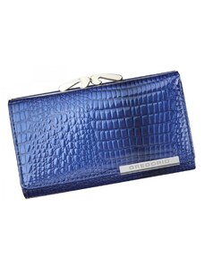 Dámska kožená lakovaná peňaženka modrá - Gregorio Larrisa modrá