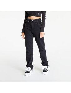 Dámske nohavice Calvin Klein Jeans Authentic Slim Straight Black