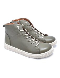 Kotníkové boty v šik barvě Safe Step 22505 zelená