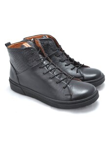 Kotníkové boty sportovního střihu Safe Step 22505 černá