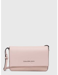 Kabelka Calvin Klein Jeans ružová farba,K60K611543