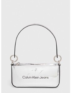 Kabelka Calvin Klein Jeans strieborná farba,K60K611857