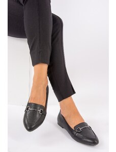 Fox Shoes Women's Black Flat Shoes