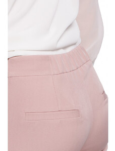 model 18002674 Kalhoty s úzkými nohavicemi krepová růžová - Makover