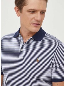 Bavlnené polo tričko Polo Ralph Lauren tmavomodrá farba,vzorovaný,710929079