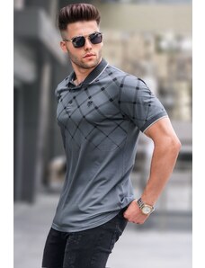 Madmext Smoked Buttoned Polo Men's T-Shirt 5867