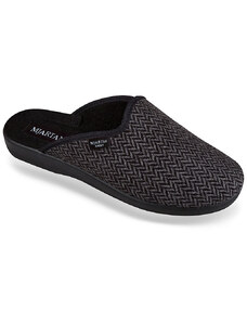 MJARTAN-Vzorované papuče - šedo-čierne