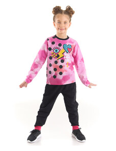 MSHB&G Retro Batikované dievčenské tričko nohavicový set