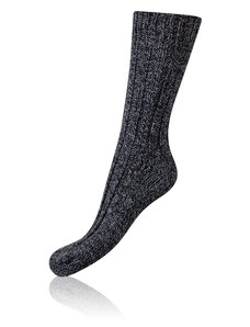 Bellinda NORWEGIAN STYLE SOCKS - Pánske zimné ponožky nórskeho typu - čierna