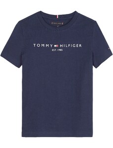 TOMMY HILFIGER Tričko tmavomodrá / svetločervená / biela