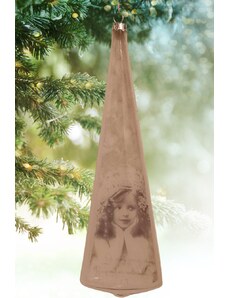 Pampusikfashion Závesná sklenená ozdoba - vintage dievčatko
