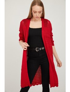 By Saygı Podľa Saygı Prelamovaný sveter červený