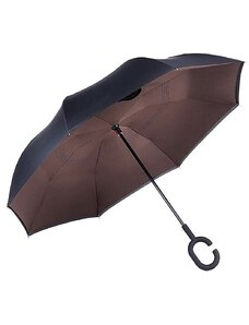 Obrátený dáždnik - hnedý