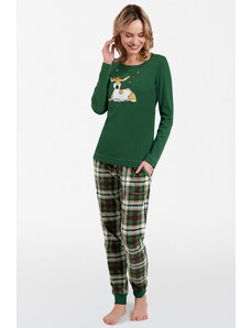 Italian Fashion Dámske pyžamo Zonda mega soft zelené, Farba zelená