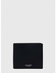 Kožená peňaženka Tommy Hilfiger pánsky,tmavomodrá farba,AM0AM11866