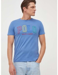Bavlnené tričko Polo Ralph Lauren pánsky, s nášivkou, 710929077