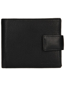 Lagen Pánska kožená peňaženka so zápinkou LG-22111/L čierna