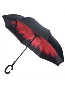 Obrátený dáždnik - červený kvet
