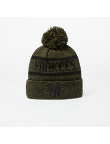 Čiapka New Era New York Yankees Jake Bobble Knit Beanie Hat New Olive/ Black
