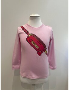 Dievčenské tričko s potlačou ľadvinky ružové MOSCHINO