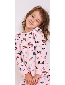 Taro Dievčenské vianočné pyžamo Laura