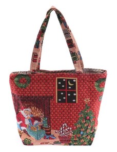 Látková taška na zips Vianoce