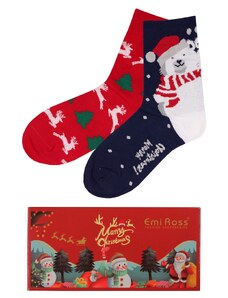 Emi Ross Duo pack II Vianočné ponožky 2984MC