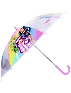 Vadobag Detský / dievčenský transparentný dáždnik Rainbow High