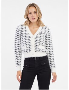 Orsay Black and White Women's Patterned Cardigan - Women's